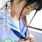 放課後の薄暗い教室で制服美少女とこっそり･･･校内性交