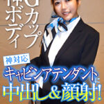 Gカップ神ボディ神対応キャビンアテンダントに中出し＆顔射！