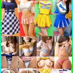 素人パンチラ in 自宅で個人撮影会 vol.054 素人モデル美女4名 発情美女モデルに猛烈手マン！ガイド猥褻チアリーダーコス撮影会