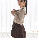 S-Cute あゆみ（21） 潮吹き娘の制服顔射エッチ