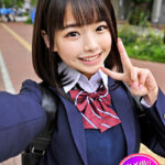 上京Jりーなちゃん☆孕ませたい！この笑顔！避妊具穴あけ！アイドル顔の1年生の子宮にどぴゅどぴゅ気持ちいい中出し円光ハメ撮り種付ける♪