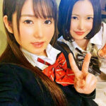 清楚＆癒しJ〇2人組るい＆あゆみちゃんと生3P円光！おっとり癒し系あゆみちゃんに中出し編