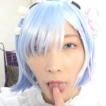 リゼロのレ●（葉月桃）の舌ベロ顔舐め鼻フェラプレイ！