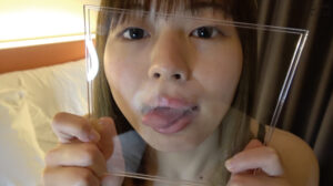 園田かのこチャンの初めての歯・口内・舌ベロ唾観察