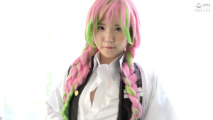 甘●寺蜜璃の極エロの顔舐め＆鼻フェラ＆手コキ！！！